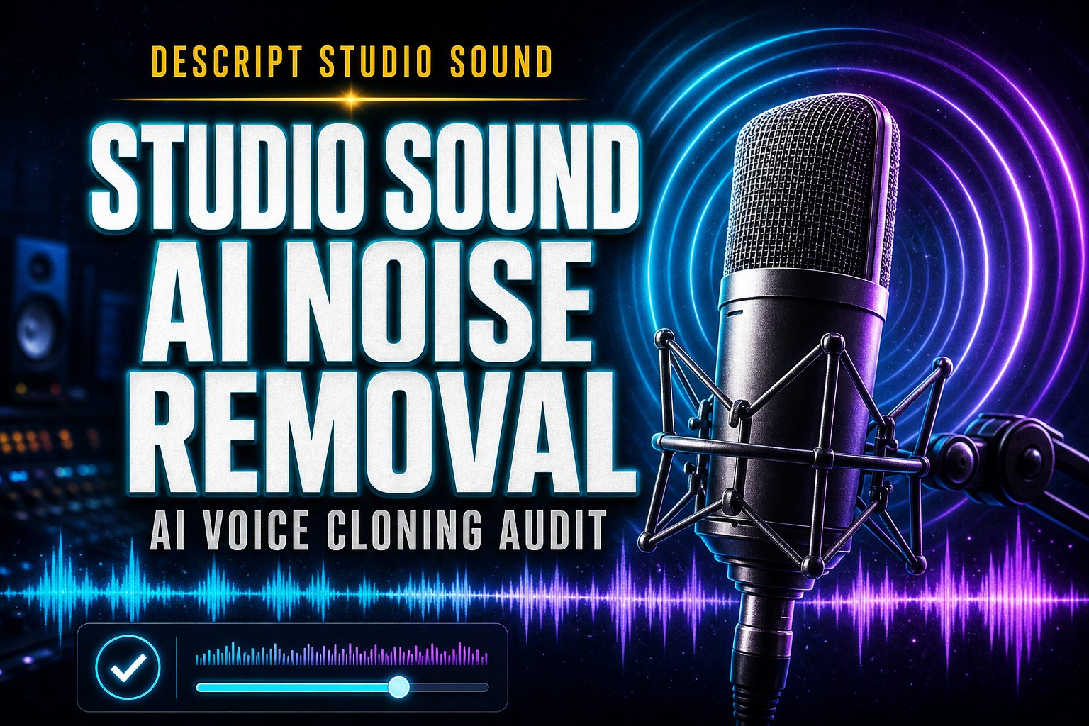 Descript Studio Sound & AI Voice Cloning: Audio Quality & Noise Removal Audit (Hero Image)