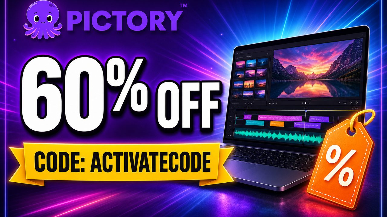 Pictory coupon code ACTIVATECODE - 60% off