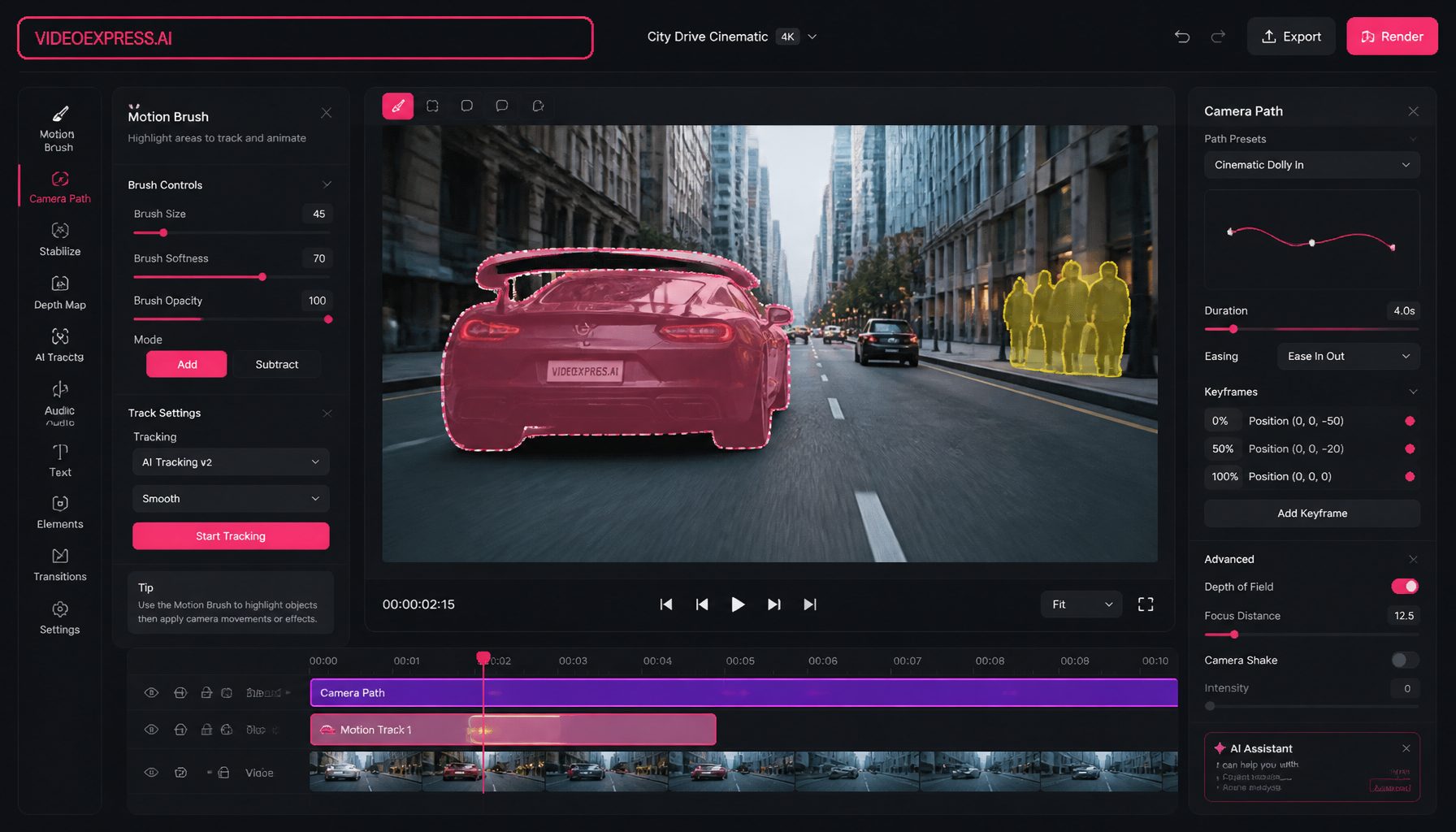VideoExpress AI Motion Brush & Timeline Editor: In-Depth Features Test (Hero Image)